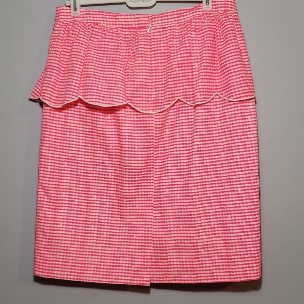 Lilly Pulitzer NWOTpink and orange scalloped skirt - Picture 5 of 6